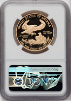 2021-W $50 One Ounce Gold Eagle Type One First Strike Mike Castle Signature NGC PF70