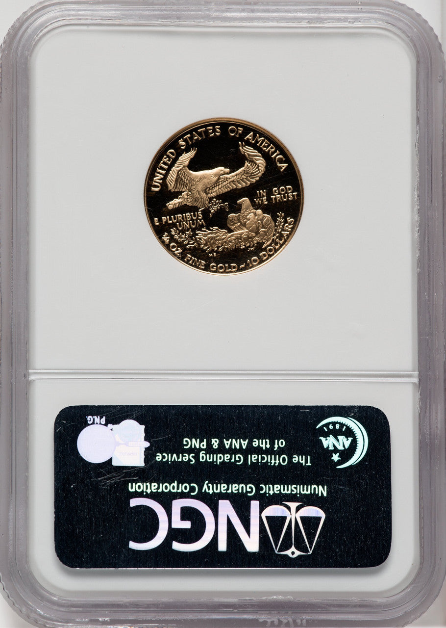 2007-W $10 Quarter-Ounce Gold Eagle First Strike NGC PF70