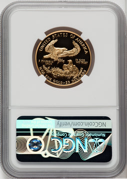 1995-W $25 Half-Ounce Gold Eagle NGC PF70