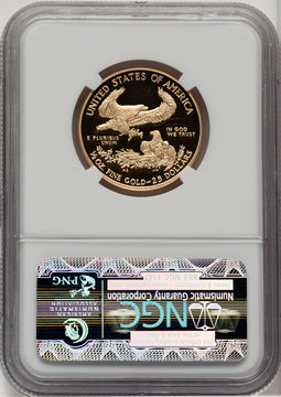 2011-W $25 Half-Ounce Gold Eagle Brown Label NGC PF70