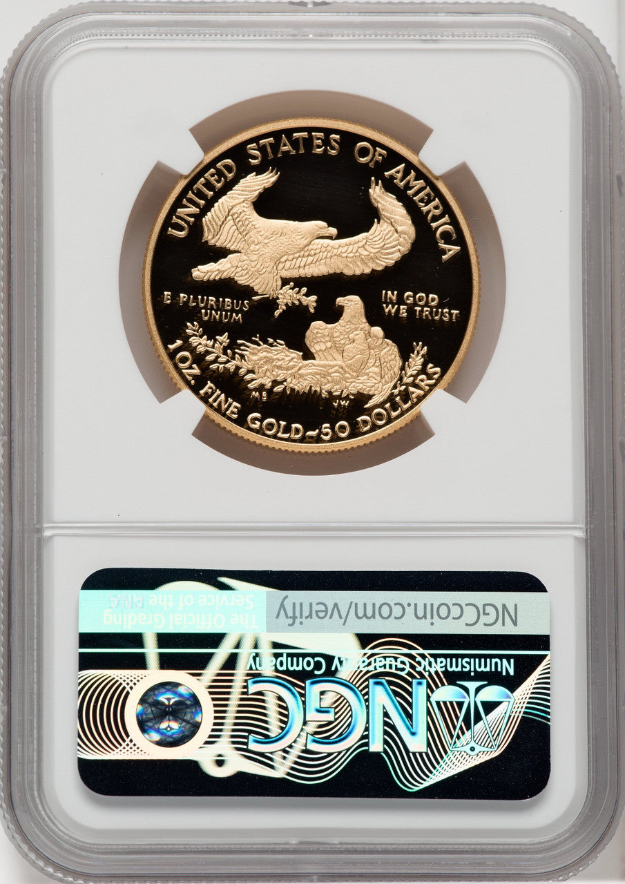 2018-W $50 One Ounce Gold Eagle NGC PF70