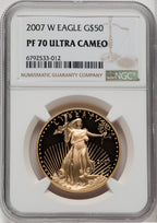 2007-W $50 One-Ounce Gold Eagle NGC PF70