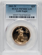 2001-W $25 Half-Ounce Gold Eagle PCGS PR70