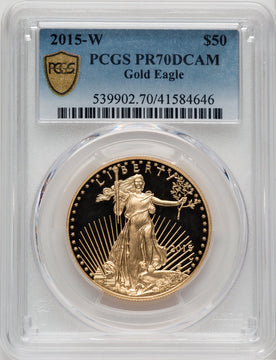 2015-W One-Ounce Gold Eagle PCGS PR70