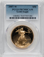 2007-W $50 One-Ounce Gold Eagle PCGS PR70