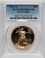 1992-W $50 One-Ounce Gold Eagle PCGS PR70