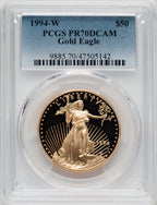 1994-W $50 One-Ounce Gold Eagle PCGS PR70