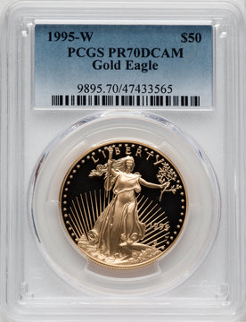 1995-W $50 One-Ounce Gold Eagle PCGS PR70