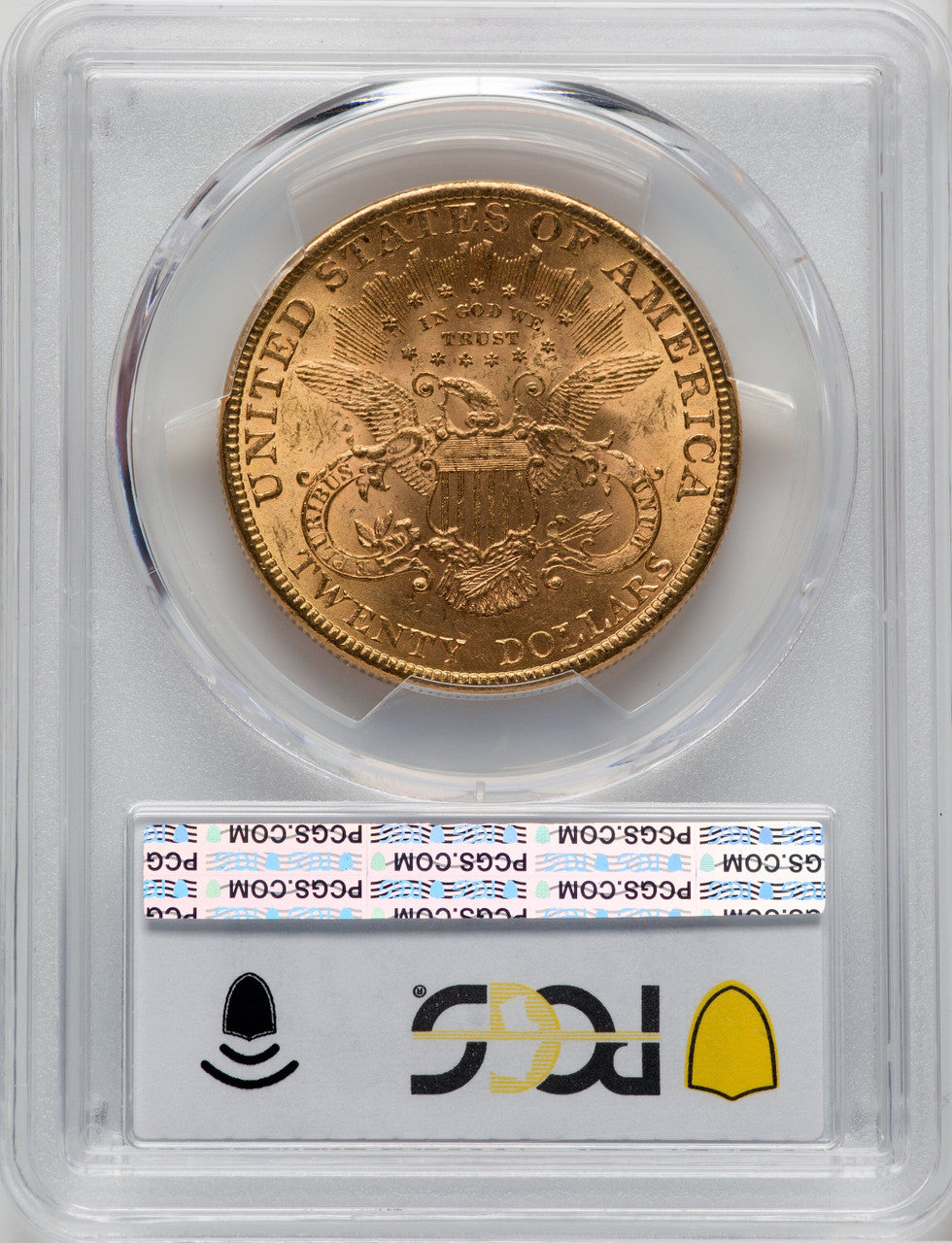 1897 $20 Liberty Double Eagle PCGS MS63+