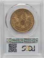 1870-S $20 Liberty Double Eagle PCGS AU50
