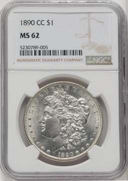 1890-CC $1 Morgan Dollar NGC MS62
