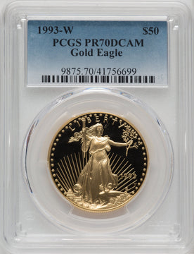 1993-W $50 One-Ounce Gold Eagle PCGS PR70