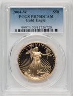 2004-W $50 One-Ounce Gold Eagle PCGS PR70