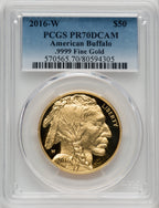 2016-W $50 One-Ounce Gold Buffalo PCGS PR70