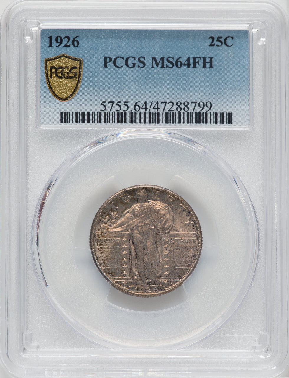 1926 25C FH Standing Liberty Quarter PCGS MS64