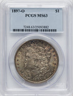 1897-O $1 Morgan Dollar PCGS MS63