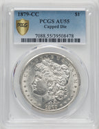 1879-CC $1 CAPPED DIE Morgan Dollar PCGS AU55