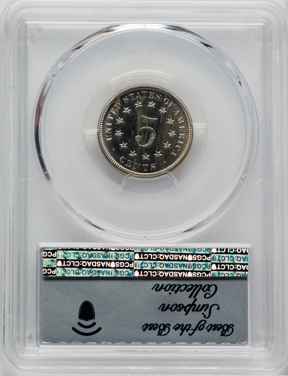 1865 5C Judd-416 CA Patterns PCGS MS65+