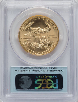2012 $50 One-Ounce Gold Eagle PCGS MS70
