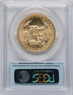 2012 $50 One-Ounce Gold Eagle PCGS MS70
