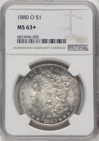 1880-O $1 Morgan Dollar NGC MS63+