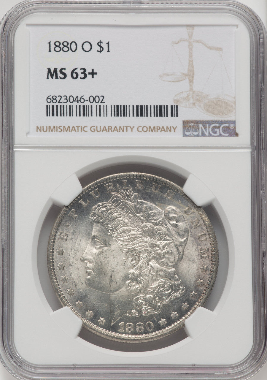 1880-O $1 Morgan Dollar NGC MS63+