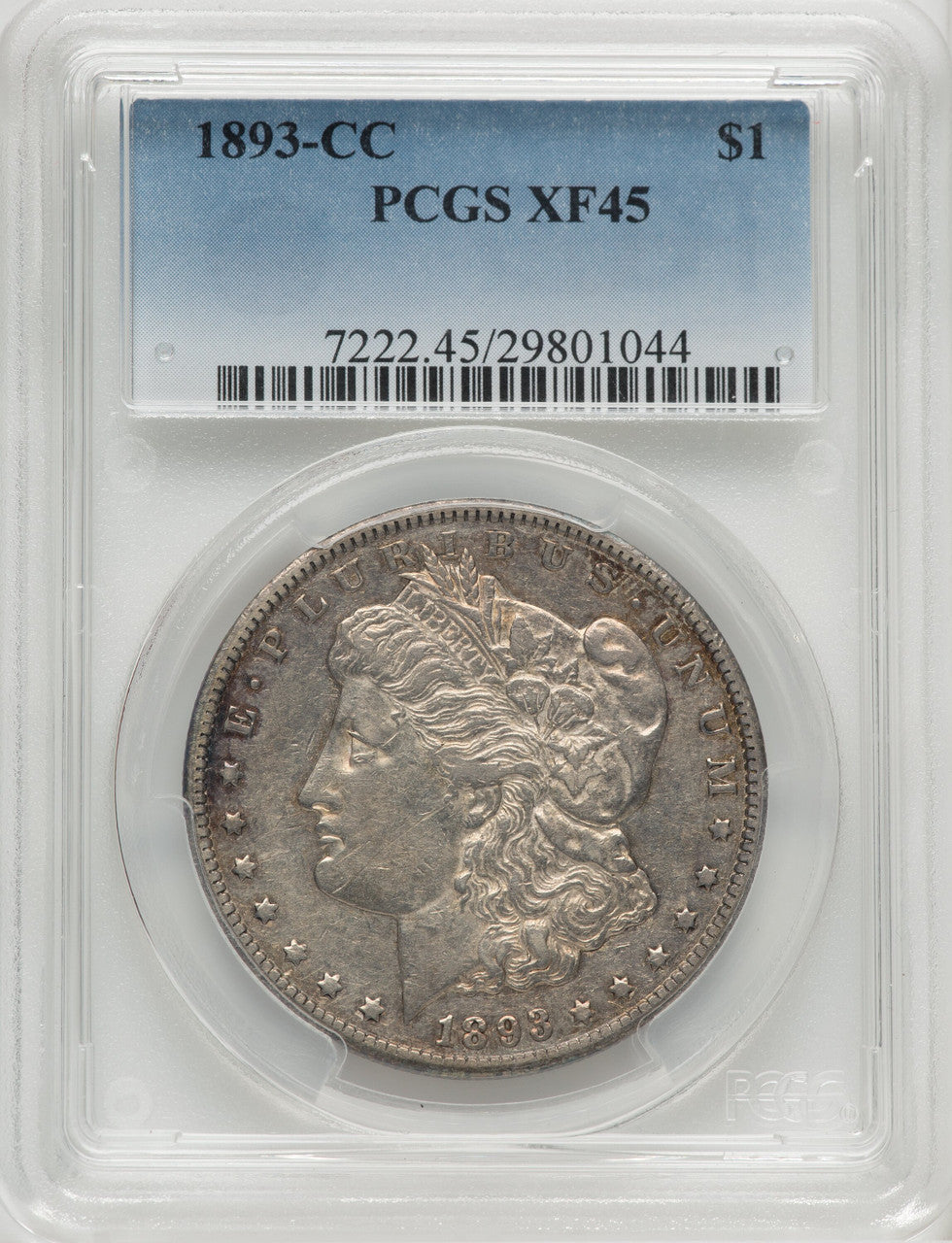 1893-CC $1 Morgan Dollar PCGS XF45