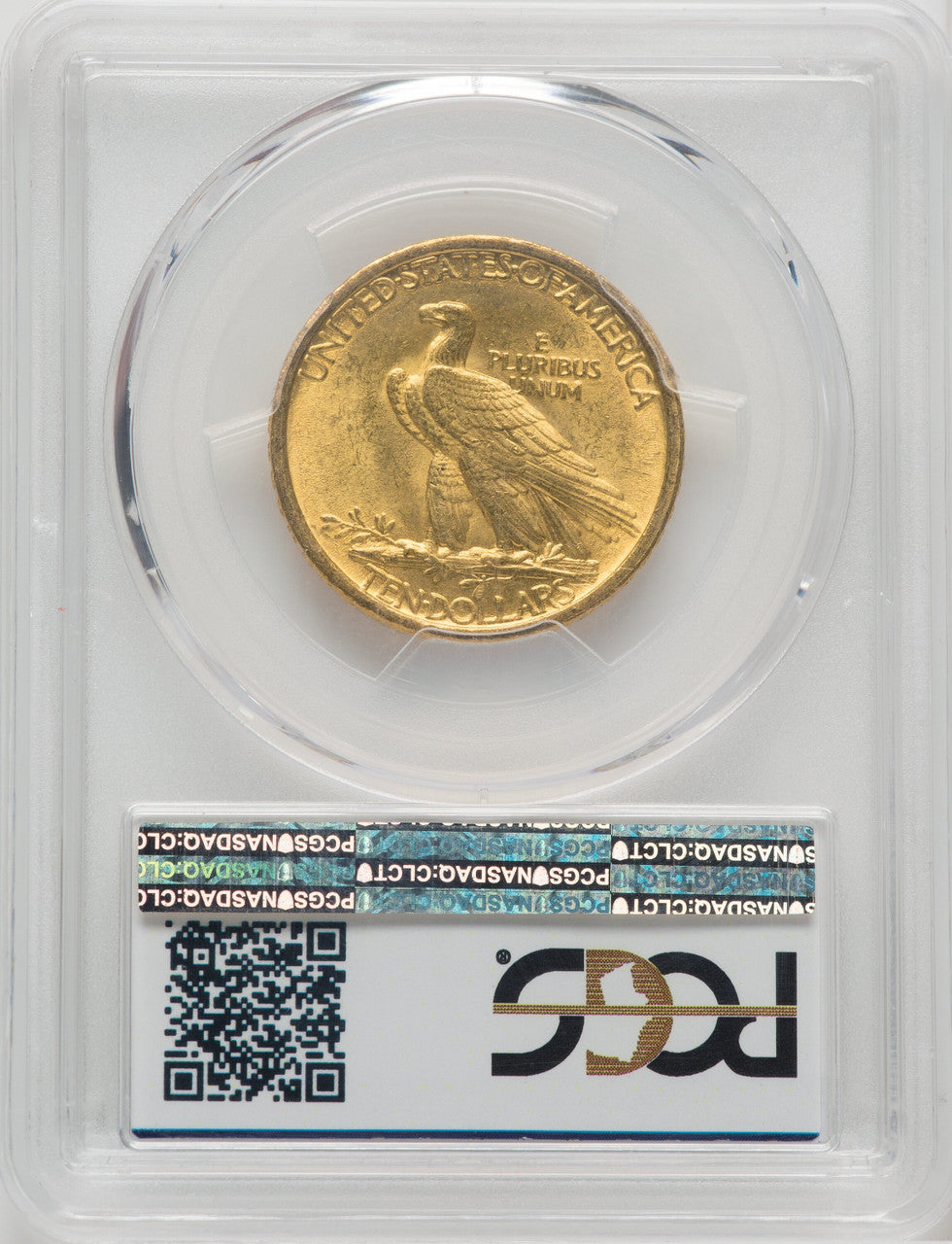 1907 $10 No Motto Indian Eagle PCGS MS63+