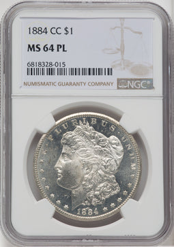 1884-CC $1 PL Morgan Dollar NGC MS64