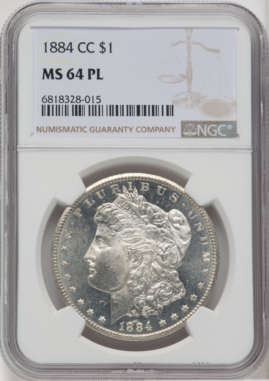 1884-CC $1 PL Morgan Dollar NGC MS64