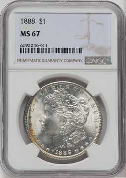 1888 $1 Morgan Dollar NGC MS67