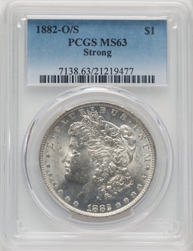 1882-O/S $1 Morgan Dollar PCGS MS63