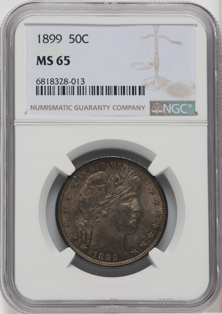 1899 50C Barber Half Dollar NGC MS65