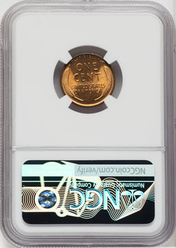 1918 1C RD Lincoln Cent NGC MS66+