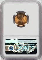 1918 1C RD Lincoln Cent NGC MS66+