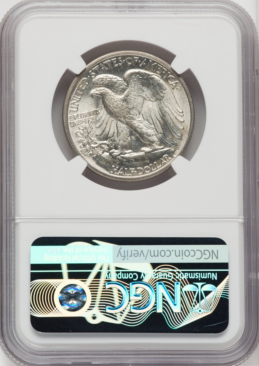 1918 50C Walking Liberty Half Dollar NGC MS64