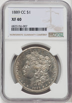 1889-CC $1 Morgan Dollar NGC XF40