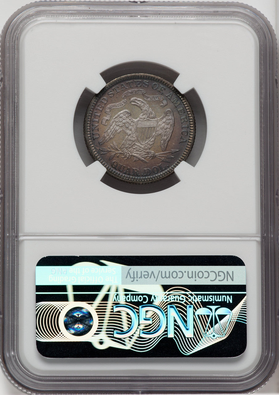 1891 25C Proof Seated Quarter NGC PR65