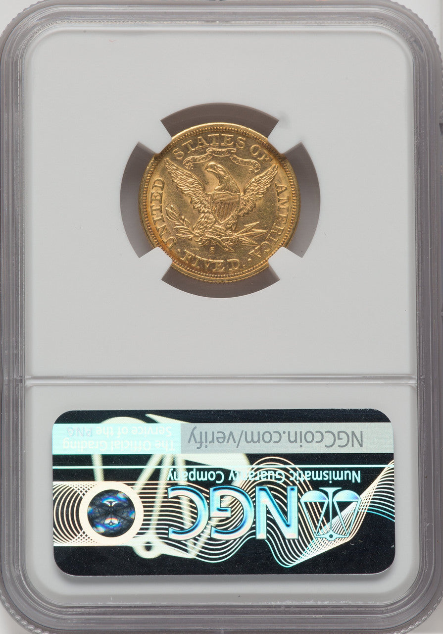 1879-S $5 Liberty Half Eagle NGC MS61
