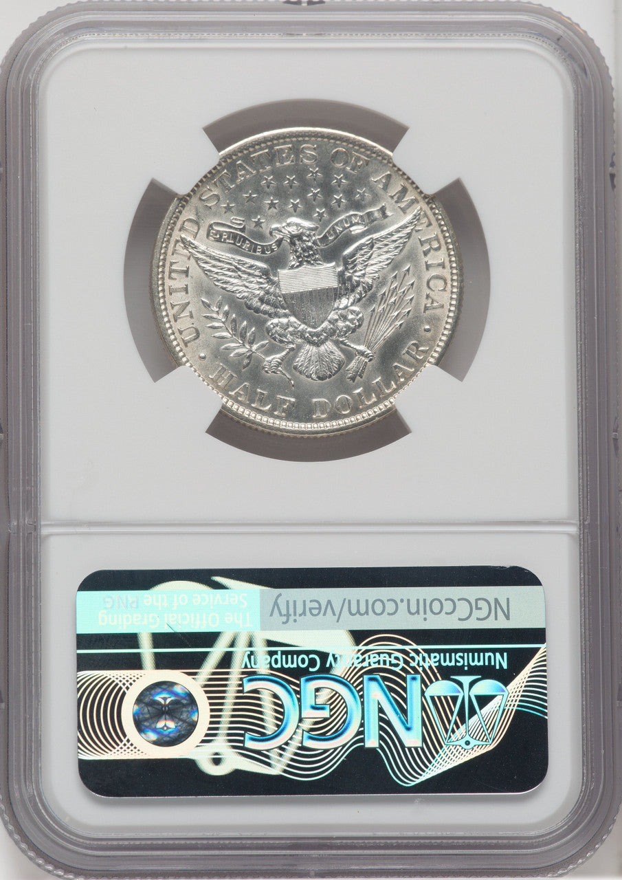 1913 50C Barber Half Dollar NGC MS62