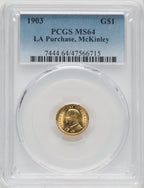 1903 G$1 MCKIN Commemorative Gold PCGS MS64
