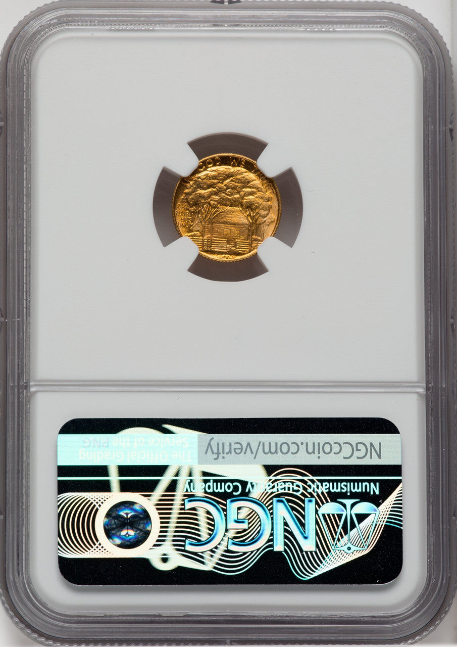 1922 G$1 Grant No Star CAC Commemorative Gold NGC MS67+
