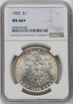 1902 $1 Morgan Dollar NGC MS66+