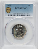 1962 25C Washington Quarter PCGS MS67+
