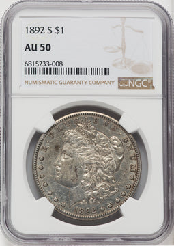 1892-S $1 Morgan Dollar NGC AU50