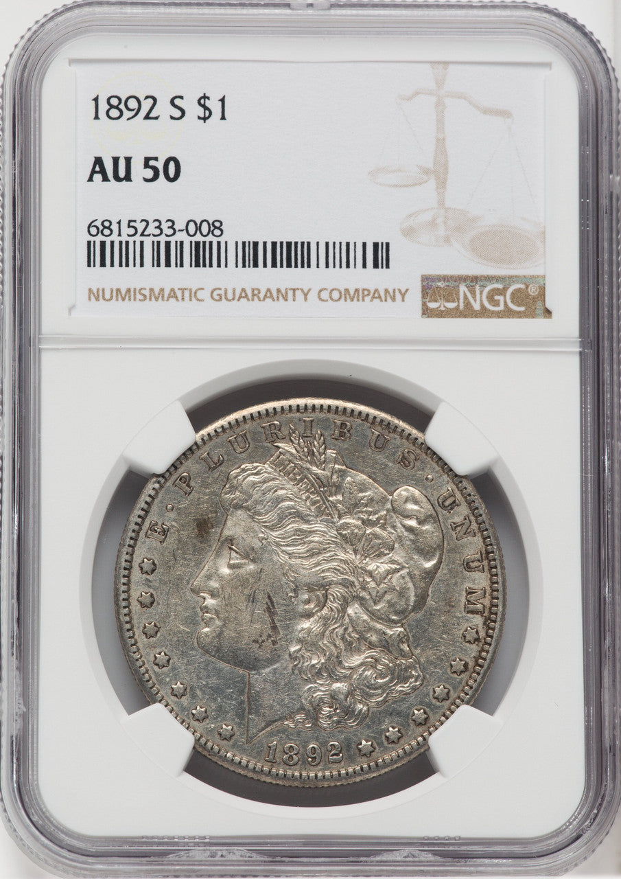 1892-S $1 Morgan Dollar NGC AU50