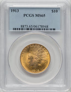 1913 $10 Indian Eagle PCGS MS65