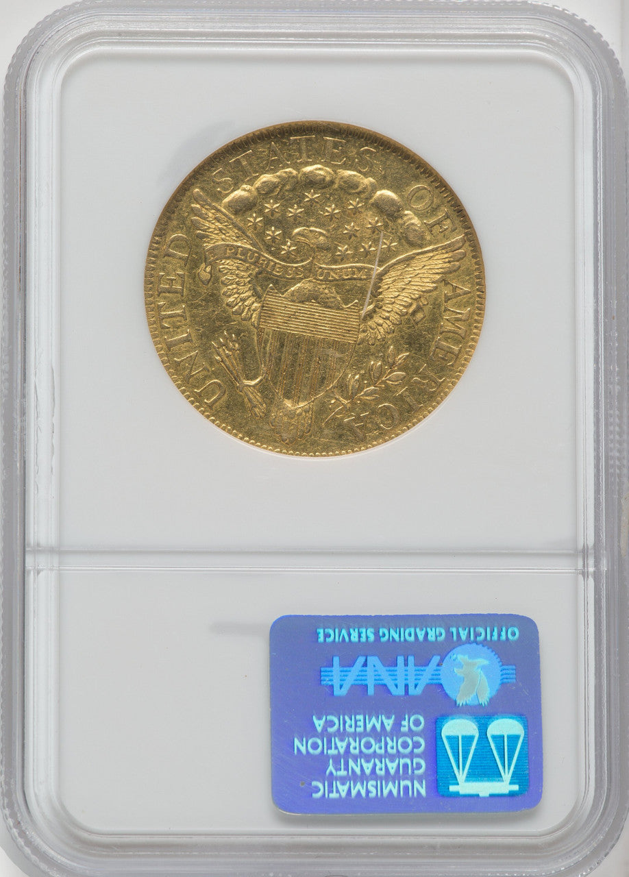1797 $10 LG EAGLE CAC Early Eagle NGC AU50