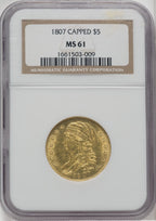 1807 $5 Bust Left Early Half Eagle NGC MS61