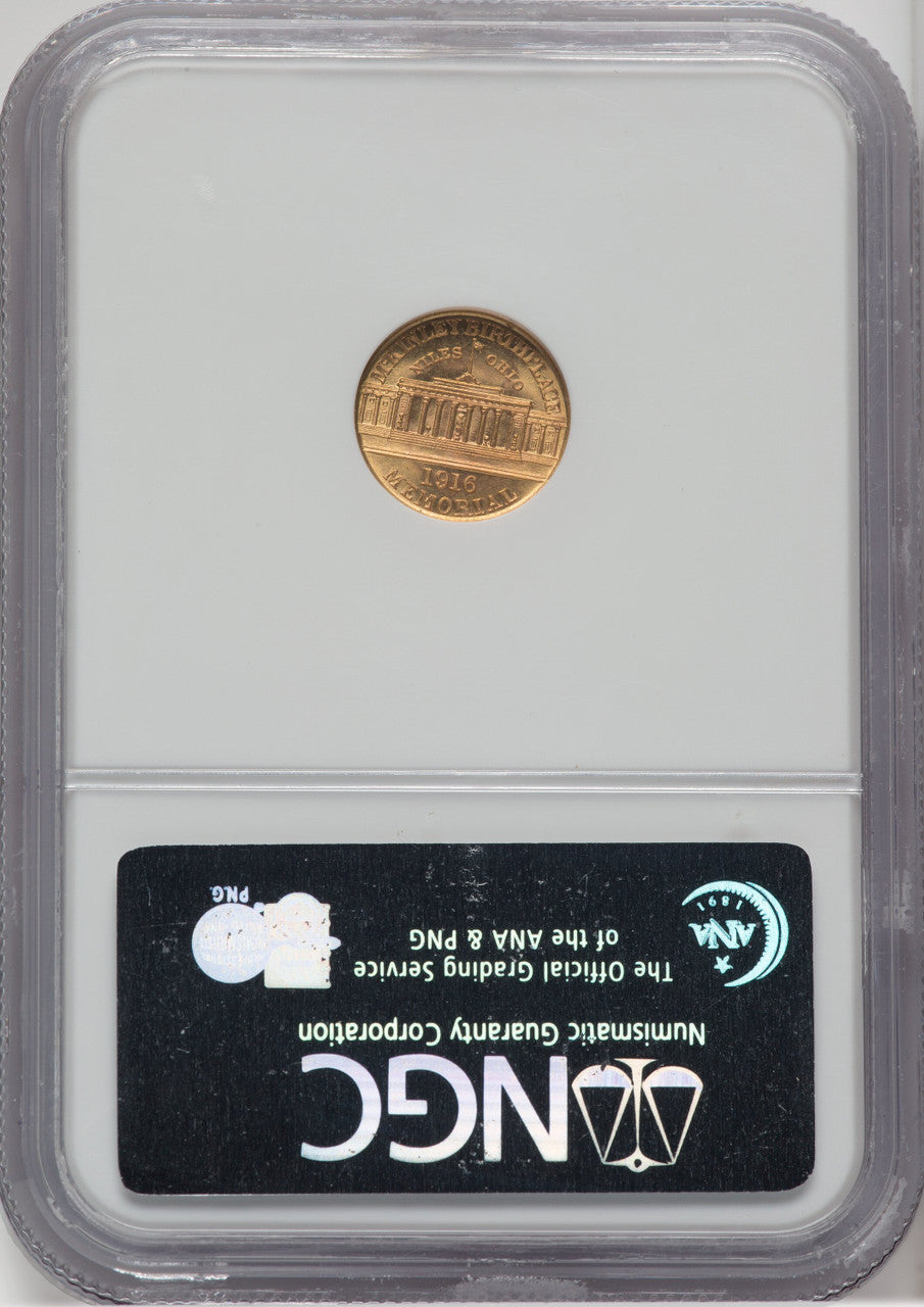1916 G$1 McKinley Commemorative Gold NGC MS67